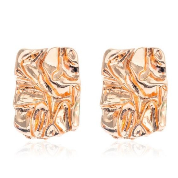 Bitten Block Earrings - Picture 3 of 5